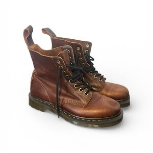 Dr. Martens Brown Leather Combat Boots